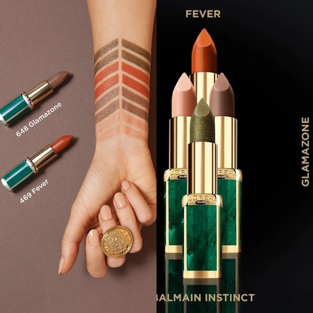 L'Oréal x Balmain 'Glamazone' Matte Color Riche Brown Lipstick (NWOB) - Picture 9 of 16